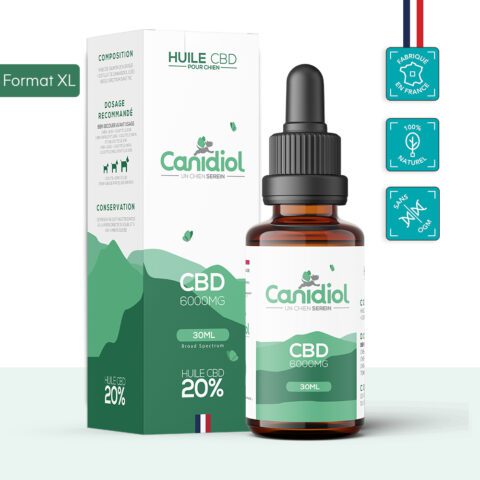 Huile CBD Chien 20% Canidiol® FORMAT XL 30ml